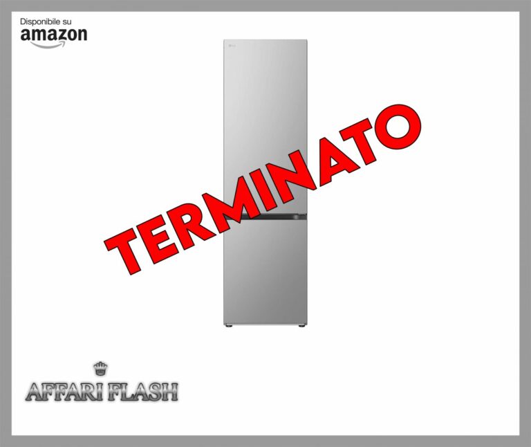 LG GBV22L0EPY Frigorifero combinato Total No Frost, 387L, Classe E, Door Cooling, Linear Cooling, Smart Diagnosis, Design con porte piatte, Apertura porte a filo muro, Prime Silver