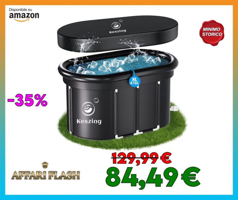 Keszing Vasca da bagno pieghevole per il ghiaccio, gonfiabile, per adulti, per il bagno sul ghiaccio, pieghevole, da 100 x 65 x 65 cm