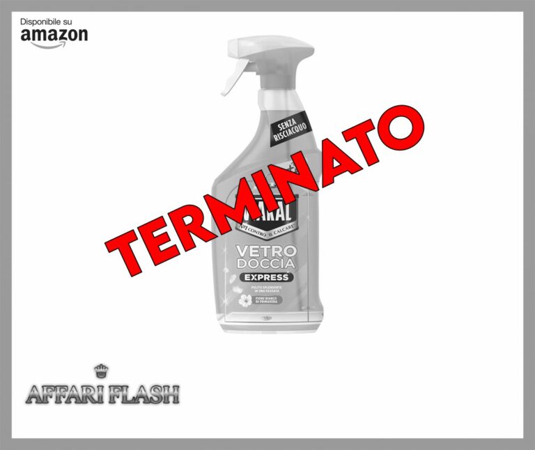 Viakal Vetro Doccia Express Spray, 800ml, Pulito Brillante Con Una Sola Passata, Senza Risciacquo