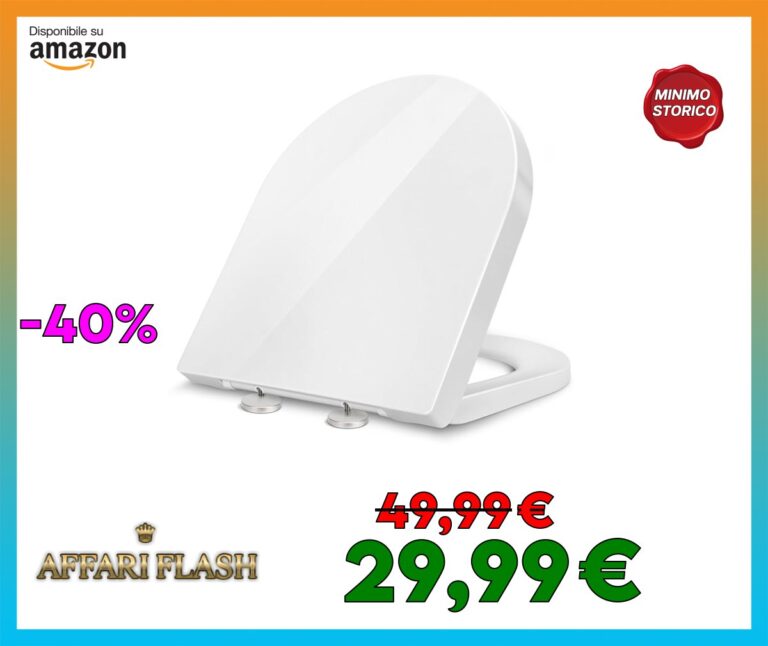 YOTOREE Sedile WC a Forma di D, Copriwater Universali D Forma, Urea