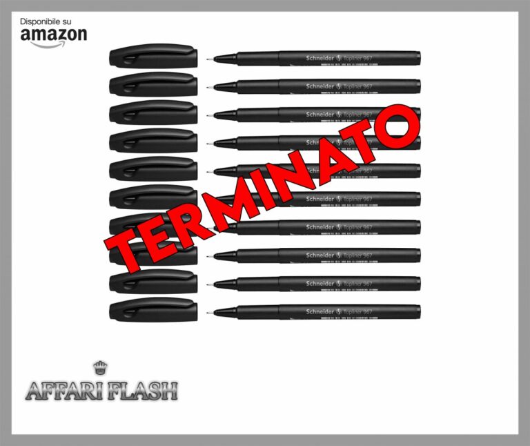Schneider P009671x10 10 Fineliner, Punta 0.4, 10 Pezzi