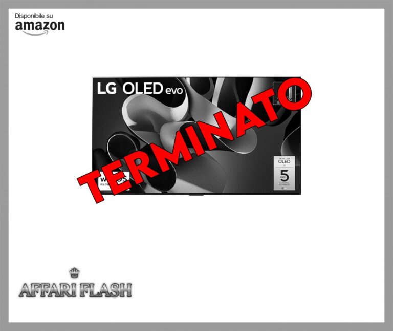 LG OLED evo 55”, Serie G4 2024, OLED55G45LW, Smart TV 4K, Staffa a muro inclusa, Processore α11, Brightness Booster Max, 60W, Dolby Vision, Wi