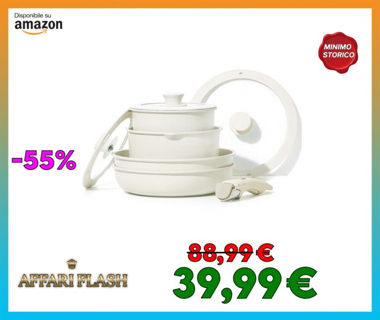 CAROTE Batteria da cucina 8 pezzi