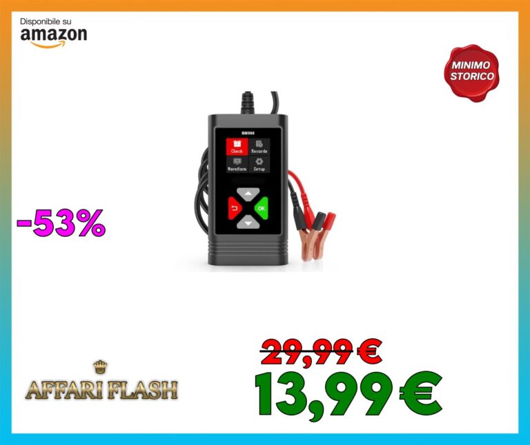Tester Batteria Auto 6V 12V,BM560 100