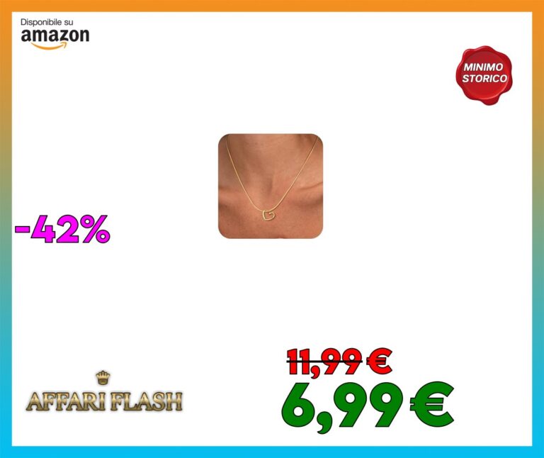 VIROMY Collana Oro Donna18K Placcato Oro Piccolo Squisito Cuore Ciondolo Collana Affascinante ed Elegante San Valentino Natale Nnniversario Gioielli Regali