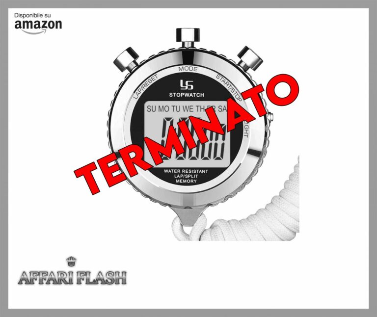 ️ LAOPAO Cronometro, 2 Memoria 1/100 Secondi Precision con Funzione Luce e Muto Cronografo Timer per Palestra Pallacanestro Calcio Baseball Sport Outdoor