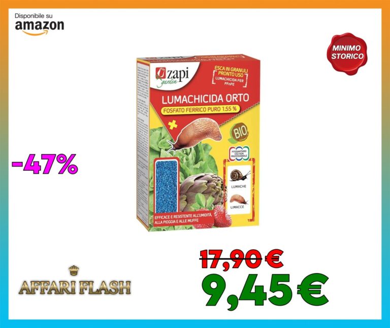 BERARDI Lumachicida Biologico orto kg 1 | Antilumache | Resistente alla Pioggia | Alto Potere attrattivo
