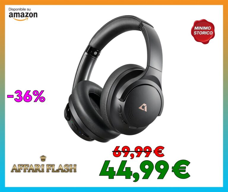 1Mii Y8 Cuffie Bluetooth Wireless con Riduzione Attiva del Rumore Ibrida, Audio Hi