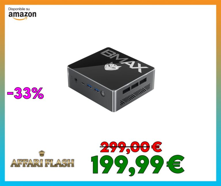 BMAX Mini PC, Twin Lake N150 16GB DDR4 512GB SSD Mini Desktop Computer, Win