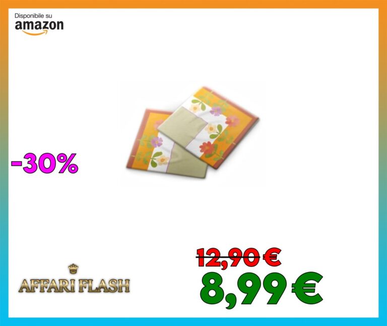 THUN, Set 2 Tovaglioli in 100% Cotone, Decorati con Motivi Floreali, Linea Florianne, Idea Regalo, 42×42 cm