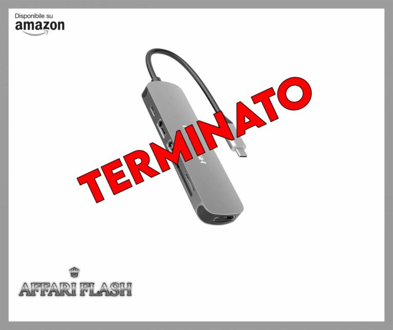 MEANHIGH Splitter da 6 in 1 Tipo C HDMI USB C Hub Dongle Multiporta 4K 30Hz Docking Station con SD/TF da 100 W per MacBook Air, MacBook Pro, XPS, Flash Drive, Mobile HDD
