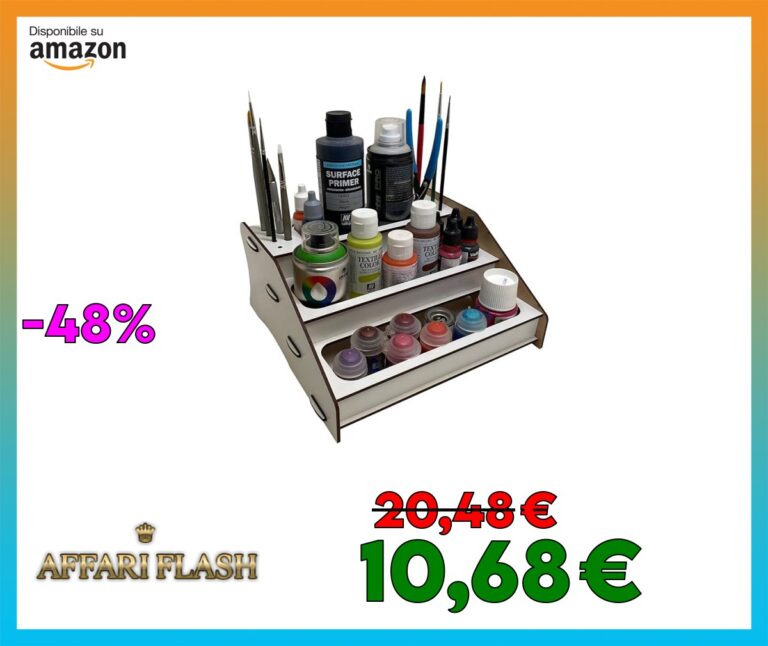 Organizzatore universale per vernici Vallejo, Citadel, Army Painter, attrezzi, pennelli, miniature, pennelli, kit di modellismo, Warhammer, Warhammer 40k, miniature, Warhammer 40k. Vernici non incluse