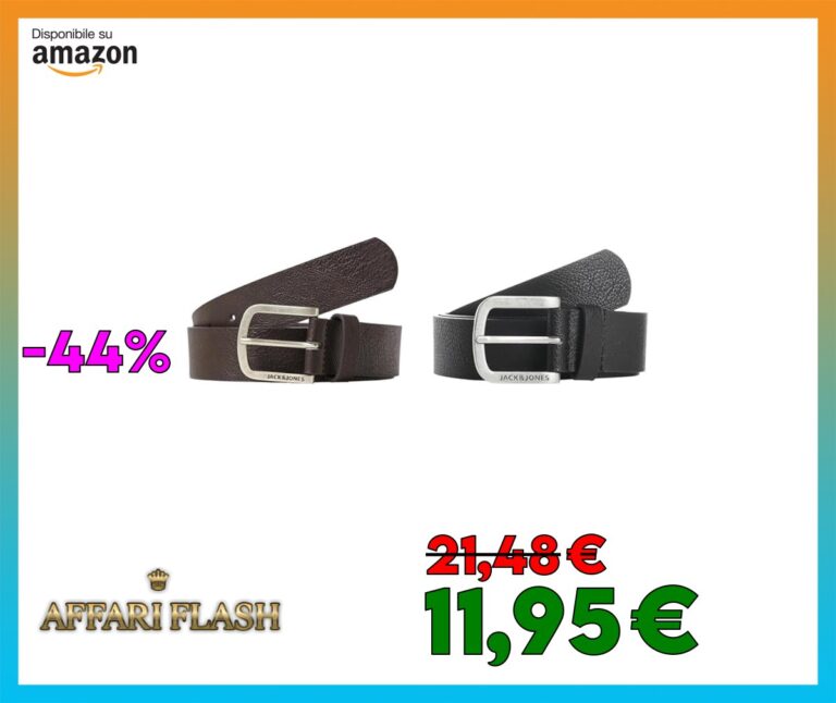 ️ JACK & JONES S Jacharry Belt Noos, Cintura Uomo