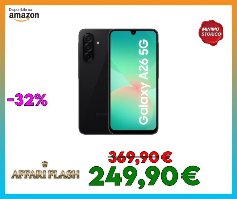 Samsung Galaxy A26 5G, Smartphone con Funzioni intelligenti, 3 anni di Garanzia del produttore, Display Super AMOLED 6.7