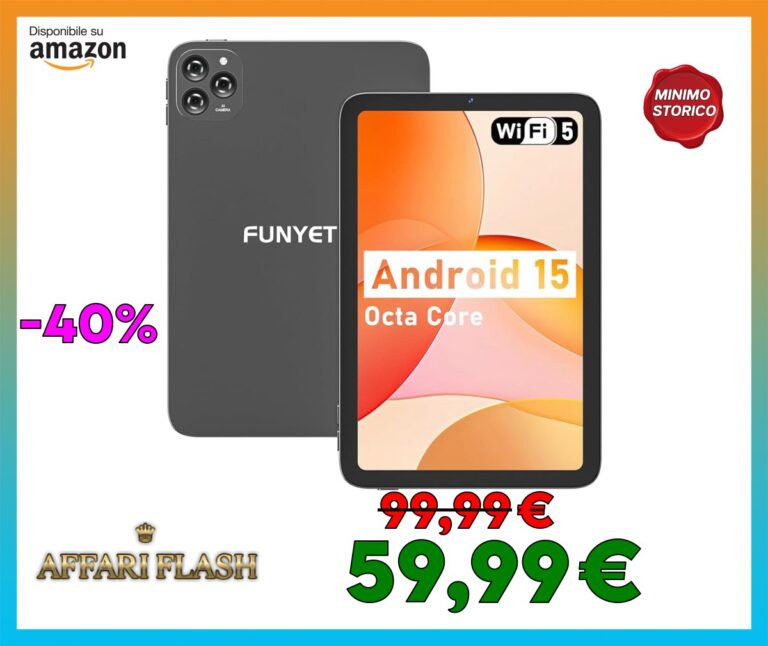 FUNYET Tablet Android 15, 10 Pollici IPS, 8 GB RAM+128GB ROM(1TB TF) Octa