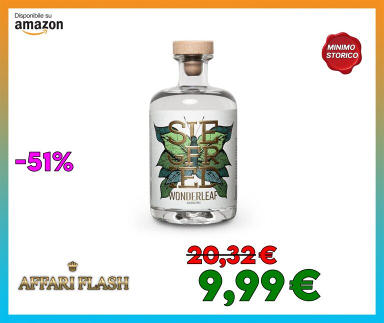 Rheinland Siegfried Wonderleaf, distillato analcolico, i produttori del Dry Gin Siegfried Rheinland, 500 ml