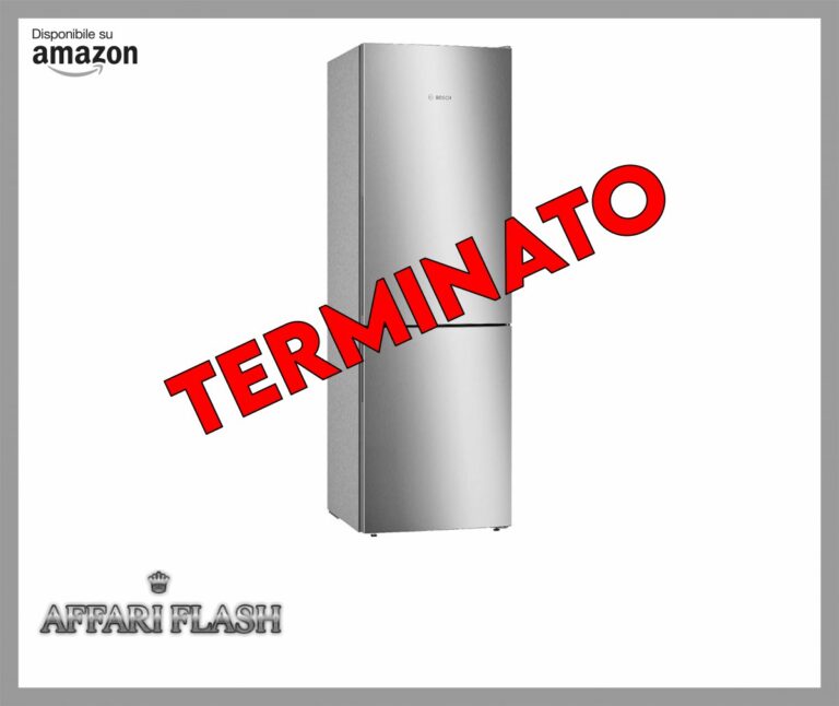 Bosch KGE36ALCA Serie 6, Frigorifero combinato da libera installazione, LowFrost, Cassetti VitaFresh, Tecnologia Inverter Intelligente, Acciaio, 186×60 cm