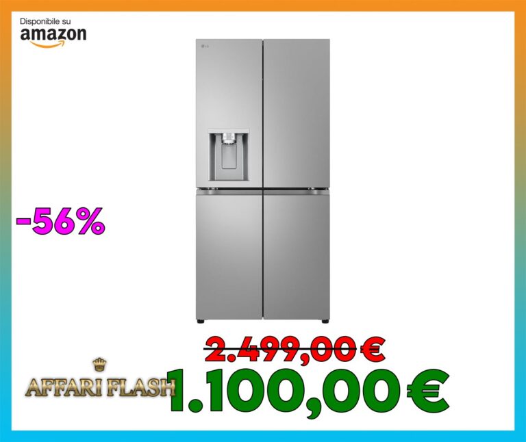 LG GML861PYPE Frigorifero Slim Multidoor, Classe E, 506L, Wi