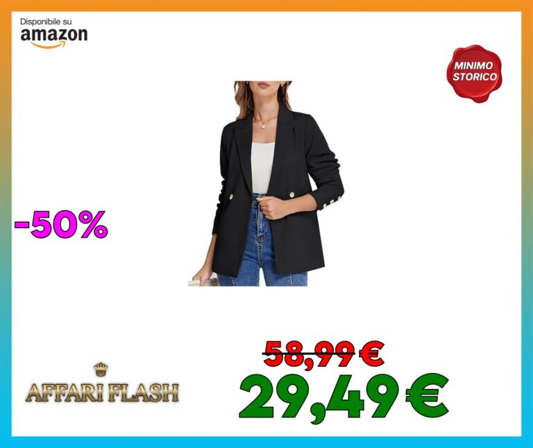 Belle Poque Donna Casual Blazer Coat Manica Lunga Button Down Label Collar Blazer Jacket