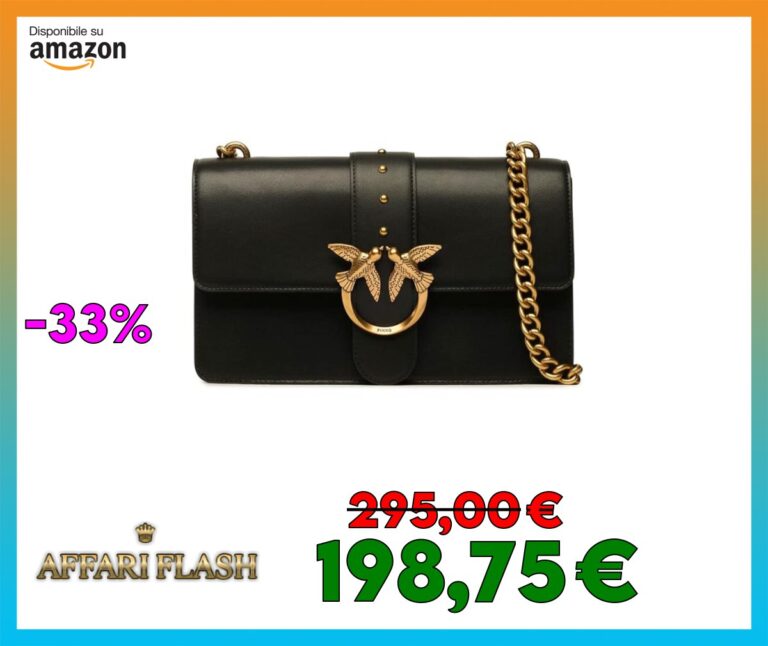 Pinko Love One Classic C Vitello Seta, Borsa Donna, Taglia Unica