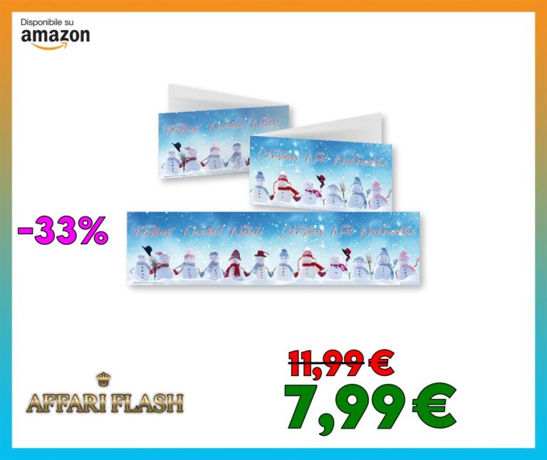 Edition Colibri 10 divertenti biglietti natalizi in set con busta