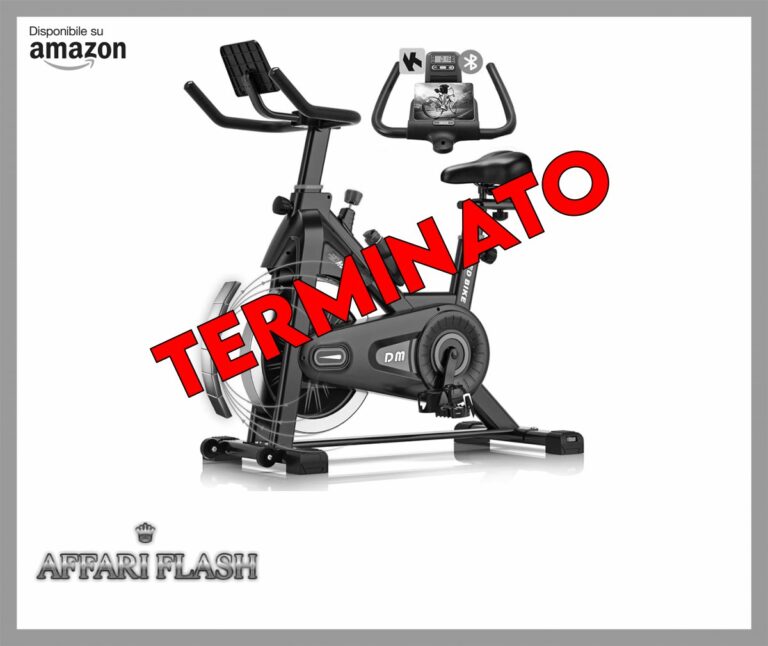 ️ DMASUN Cyclette da Casa con Resistenza Regolabile, cyclette professionale da Appartamento Silenziosa con Schermo LCD Migliorata, Sedile Comodo e Grande, App compatibile, Capacità Massima 160KG