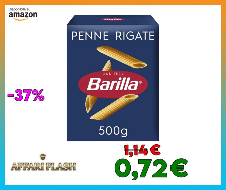 Barilla Pasta Penne Rigate N.73, Pasta Corta di Semola di Grano Duro, I Classici, 500g
