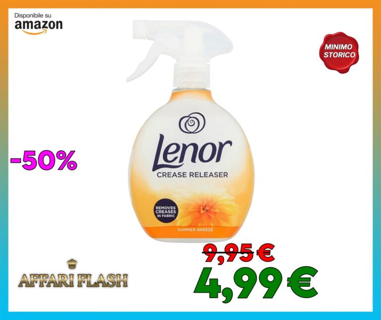 Crease Lenor Spray sventurante rimuove le rughe nel tessuto Brezza estiva, 500 ml