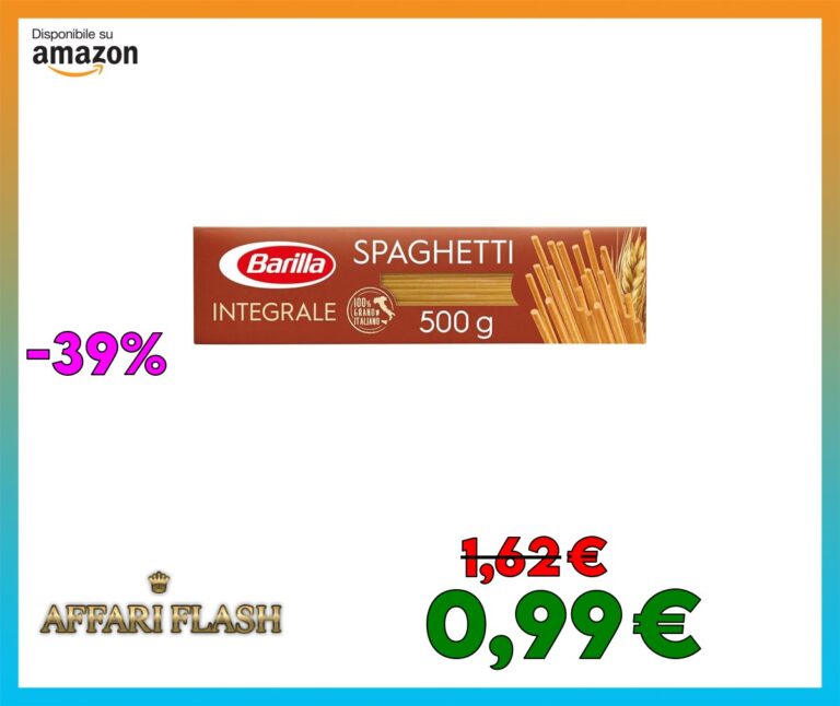 Barilla Pasta Spaghetti Integrali, Pasta Lunga di Semola Integrale di Grano Duro