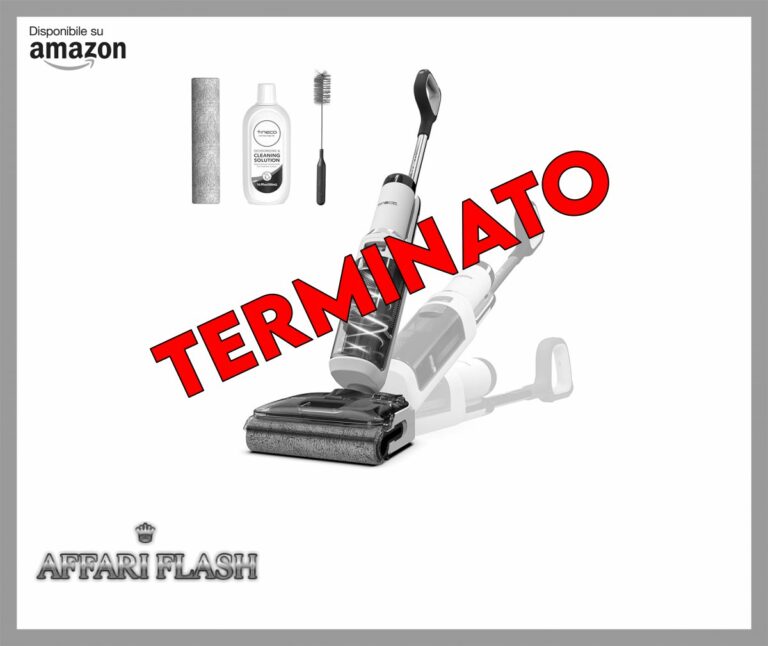 Tineco FLOOR ONE STRETCH S6 aspirapolvere a secco e umido, inclinazione fino a 180°, design compatto 13 CM autopulente e con asciugatura veloce a 70°C, pulizia dei bordi su ambo i lati