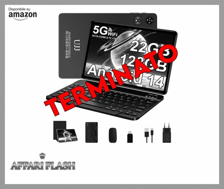 Android 14 Tablet 10 Pollici con 22GB RAM + 128GB ROM (TF/1TB), Octa