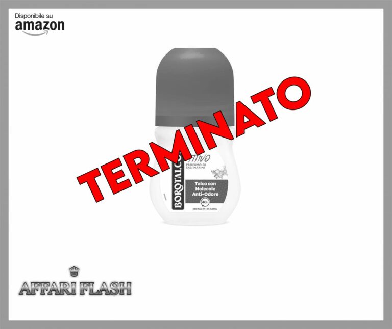 Borotalco, Deodorante Roll On Attivo Blu, Formula Senza Alcool e con Talco con Molecole Anti