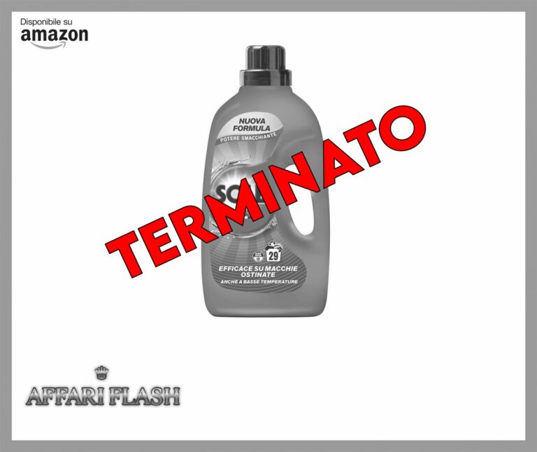 Sole Detersivo Lavatrice Potere Smacchiante 29 Lavaggi, Formula igienizzante, Detersivo Lavatrice Liquido Potere Smacchiante, rimuove le macchie a basse temperature