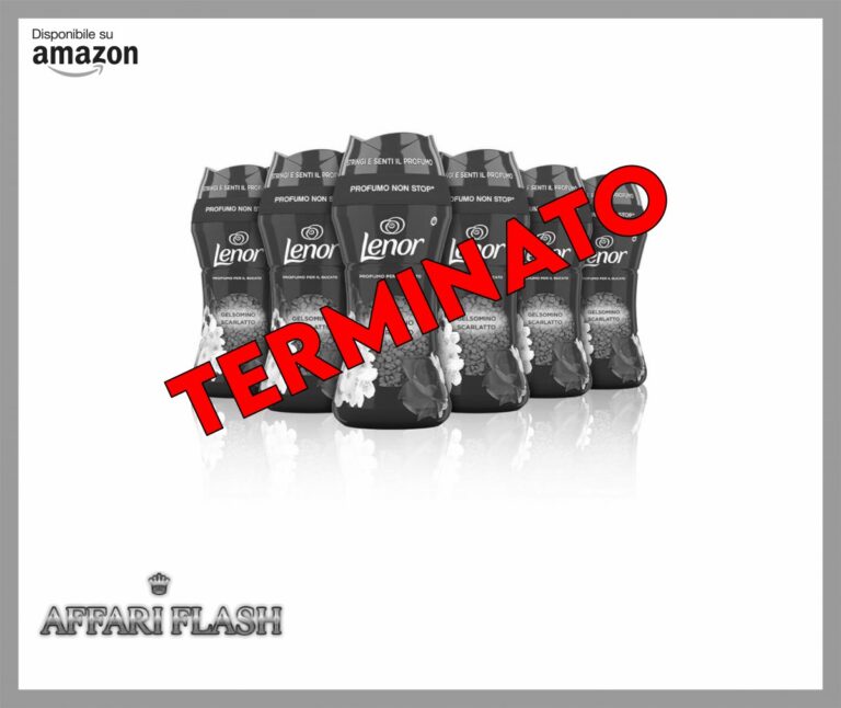 Lenor Profumatore Bucato Lavatrice Gelsomino Scarlatto, Maxi Formato 6 x 195g