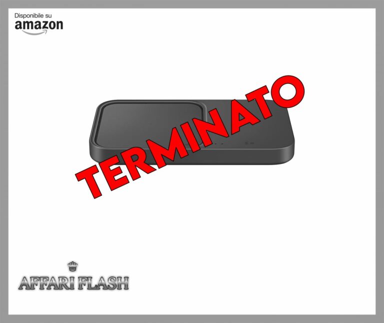 Samsung Wireless Charger Duo 15W Fast Charging 2.0 con Caricabatterie 25W, Grigio scuro