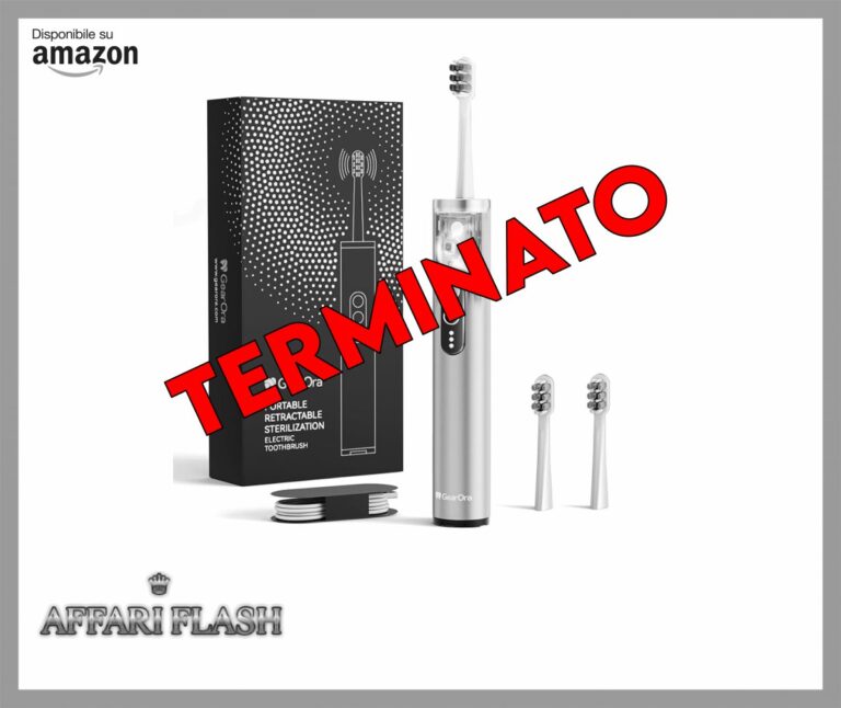 Spazzolino Elettrico Sonico con sterilizzazione UV, 3 Testine Professionali Antibatteriche in Grafene, Spazzolino da Viaggio per Adulti, Ricaricabile, Design Retrattile Portatile, IPX7, Argento