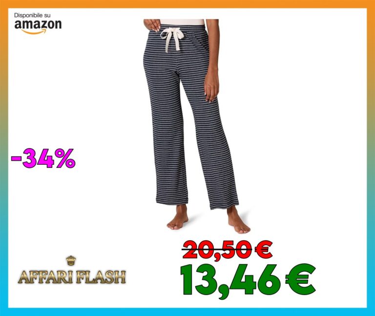 Amazon Essentials Pantaloni del Pigiama in Spugna per Tempo Libero Leggeri Donna