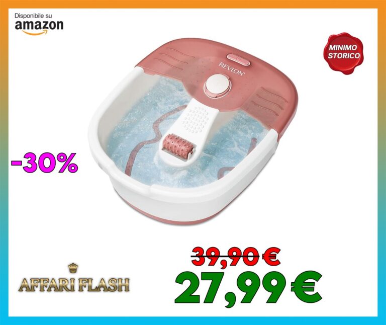 Revlon Idromassaggiatore plantare con Kit Pedicure Pedi Prep Spa, RVFB7021P