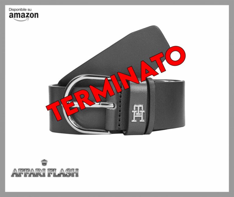 ️ Tommy Hilfiger Donna Cintura Essential Effortless 3,5 con Fibbia ad Ardiglione