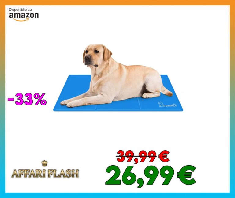 Pecute Tappetino Raffreddamento Cane Gatto 90x50cm