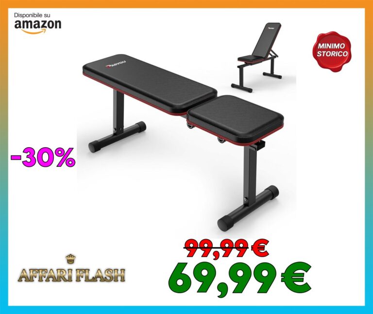 ️ PASYOU PB200 Panca Palestra, 90°Esercizi Su Panca Verticale, Inclinata e Piana, Panca Pesi con schienale regolabile in 5 direzioni, Panca Piana Adatto per Casa e Palestra, 300KG Panca