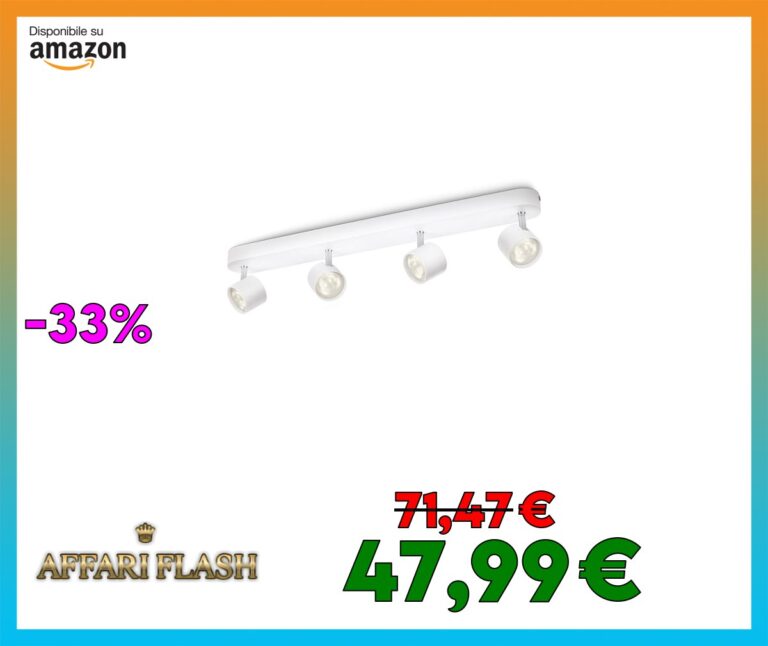 Philips Lighting Faretti Star, 4 Punti Luce Orient
