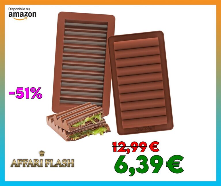 Kamehame 2 stampi in silicone per barrette di cioccolato, grandi e spessi, antiaderenti, riutilizzabili, per barrette di cioccolato ripiene