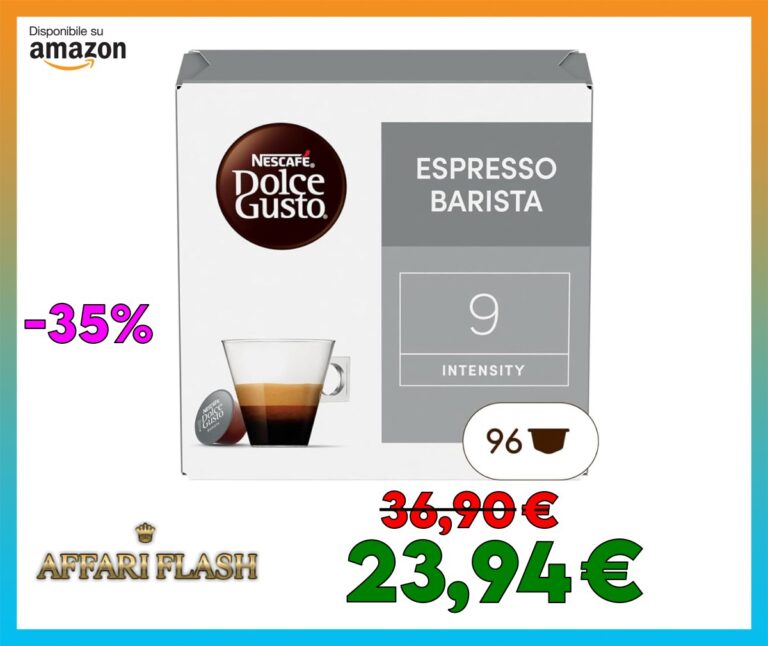 NESCAFÉ DOLCE GUSTO Espresso Barista Caffè, 6 Confezioni da 16 Capsule (96 Capsule Compatibili Nescafé Dolce Gusto)