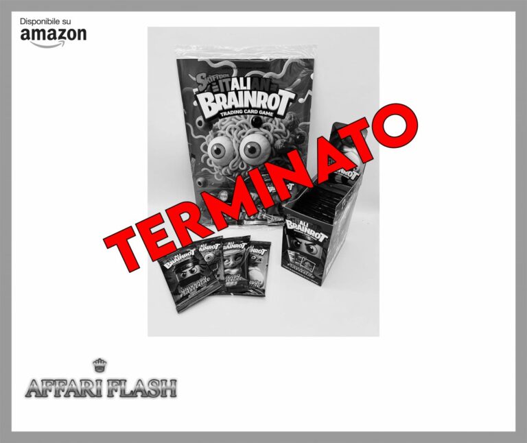 manuelkant Album Raccoglitore + Scatola Box 24 bustine sigillate per la raccolta Skifidol Italian Brainrot TCG Gioco carte Collezionabili