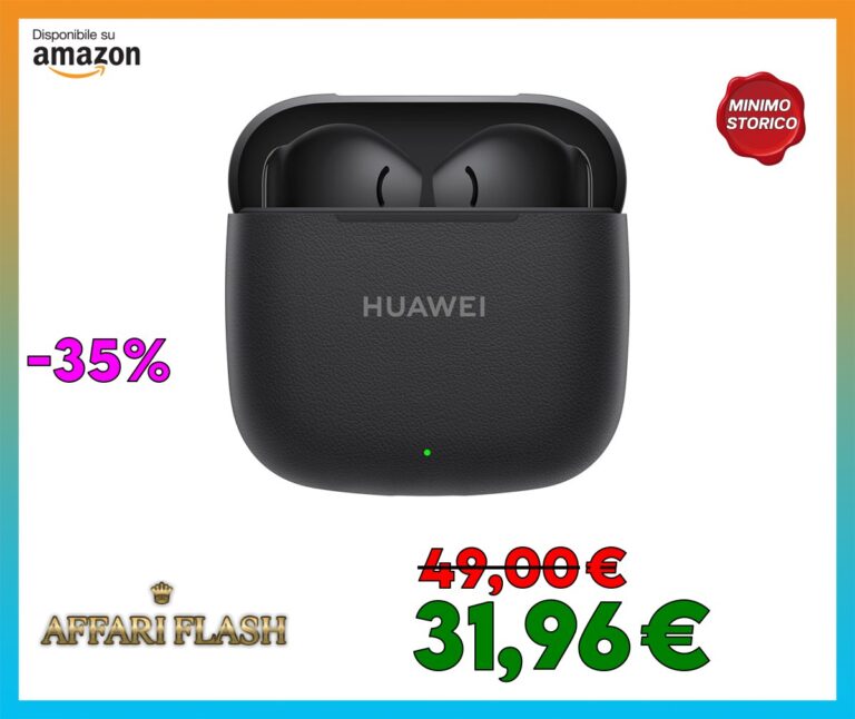 HUAWEI FreeBuds SE 3, cuffie con autonomia fino a 42 ore e in colorazione nera, leggere e compatte, ricarica rapida 10 minuti, connessione Bluetooth 5.4, IP54, Compatibili con iOS, Windows e Android.