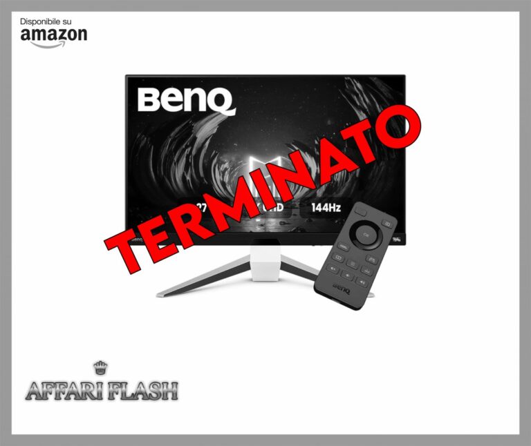 BenQ MOBIUZ EX2710U Monitor 4K Gaming (27 pollici, IPS, 144 Hz, 1ms, HDR 600, HDMI 2.1, VRR compatibile per PS5, telecomando)