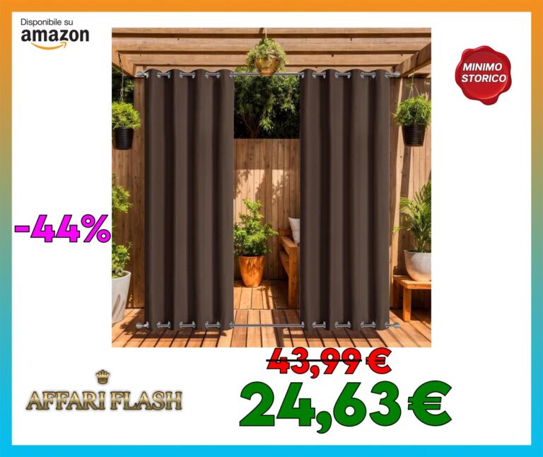 LiveGo Tenda da esterno per giardino, patio, gazebo, pergola, impermeabile, antivento, 2 pannelli, tende per esterni, pergola, gazebo, isolamento termico, protezione UV