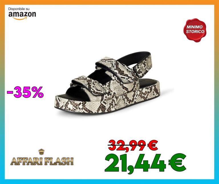 Amazon Essentials Sandalo con Plateau con 3 Cinturini Regolabili Donna