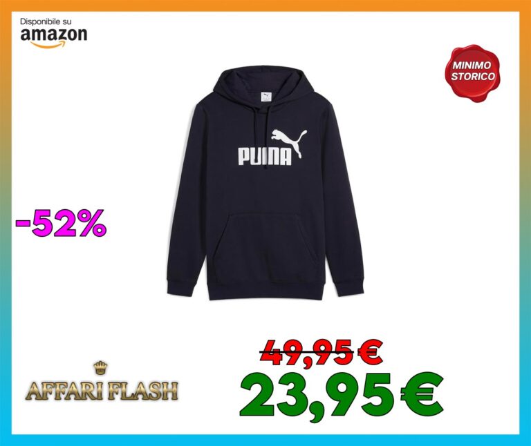 PUMA Ess No. 1 Logo Hoodie FL Felpe con Cappuccio Uomo (Pacco da 1)